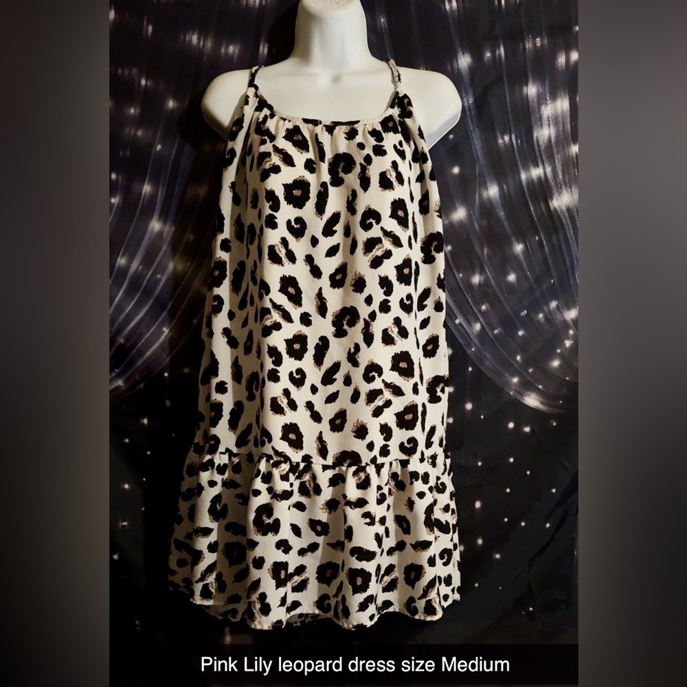 Lily Pink leopard dress